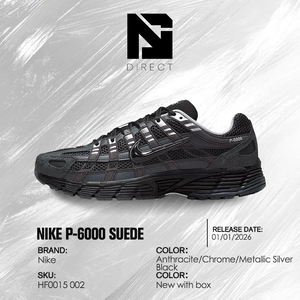 Nike P-6000 'Anthracite Chrome' Men Breathable Mesh Running Shoes Lace-Up Round Toe All Seasons Solid Color Sneaker - Product Image 6