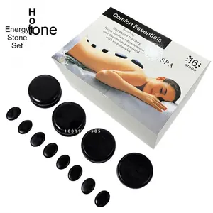 Juego de piedras calientes Volcanic Energy SPA de 16 piezas para belleza corporal y piedras de masaje de compresa caliente <span class=keywords><strong>Tui</strong></span> <span class=keywords><strong>Na</strong></span> - Product Image 1