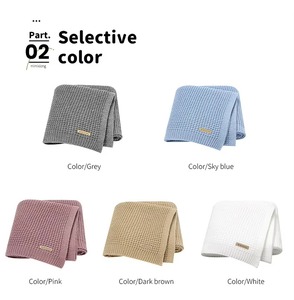 Coperta in Maglia 100% Acrilico Morbida Invernale Tinta Unita con Logo Personalizzato OEKO-<span class=keywords><strong>TEX</strong></span> per Divano, Uso Quattro Stagioni, Biancheria da Letto per la Casa - Product Image 2