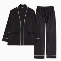 Albornoz de verano cómodo para mujer, diseño fino y fresco con mangas medianas para vacaciones, ropa de dormir de estilo Simple para otoño
