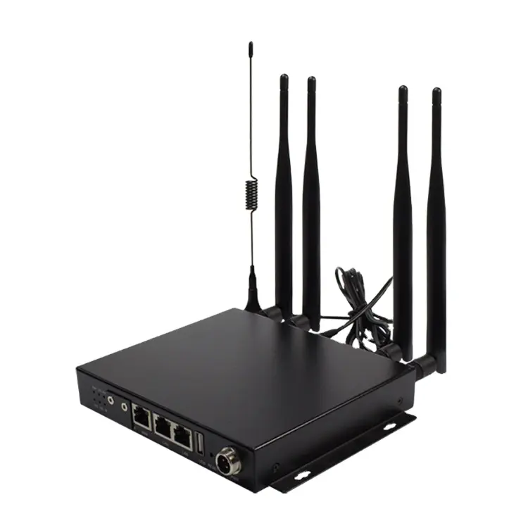 V6000 grado Industrial vehículo 4G WiFi Router cuenta con 4G LTE módem y banda Dual WiFi 802.11AC y GSM apoyo para el desarrollo de