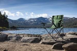 كرسي معدني قابل للطي خفيف الوزن سهل الطي عالي الجودة للتخييم في الهواء الطلق من WOQI للاستخدام في المتنزه والصيد والحدائق - Product Image 4