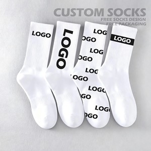Custom Personalized Logo Unisex Embroidered Athletic Running Ankle Crew Oem Designer Compression Sports Custom <b>Socks</b> logo - Product Image 2