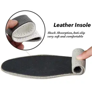 Large Size Breathable Leather Shoe Insoles Comfortable Absorb Sweat And Deodorant Replacement Inner Soles Shoe Insole Pad
