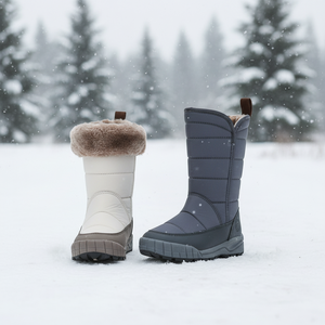 Bottes mi-hautes de style coréen OZKIZ pour garçons de 2 à 7 ans, mode hiver, tige synthétique, antidérapantes, vente en gros - Product Image 3