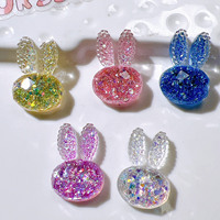 AB-lijm Harspatches Geschilderde materialen Crèmelijm Verf Telefoonhoesje DIY Haarclips Accessoires Glitterpailletten Gefacetted konijn