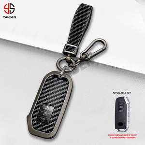 Para Hyundai <span class=keywords><strong>KIA</strong></span> <span class=keywords><strong>Sportage</strong></span> <span class=keywords><strong>2023</strong></span> Niro Hybrid 2021 Sorento MQ4 2022 EV6 <span class=keywords><strong>GT</strong></span>-<span class=keywords><strong>Line</strong></span> K8 V6 fibra de carbono Aleación de Zinc funda para llave de coche - Product Image 1