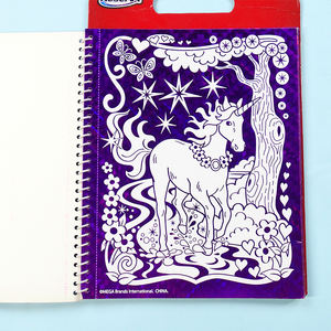 Buku Mewarnai Ajaib Hasil Cetak Unicorn Foil, Buku Menggambar Kualitas Tinggi untuk Anak-anak dengan Pembuat - Product Image 4