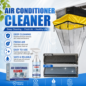 Kit de nettoyage professionnel pour climatiseur HVAC, housse de protection imperméable avec sortie de vidange pour nettoyeur de climatiseur, compatible 1-1,5 CV - Product Image 1
