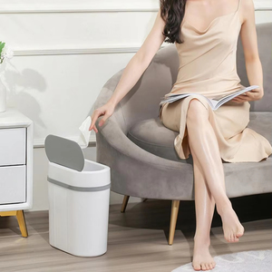 Smart Induction Trash Can 12L Dual Mode Kitchen Living Waterproof <b>Automatic</b> Garbage <b>Bin</b> Bathroom Sensor Waste Container - Product Image 2