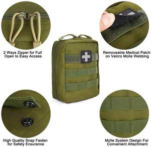 Negro Camo Rojo Portátil Urbano Supervivencia al aire libre Táctico Primeros auxilios Desastre Terremoto Kit Bolsas DE EMERGENCIA Kits Tarjeta en Molle - Product Image 4