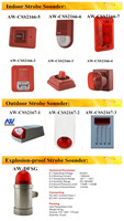 Alarme incendie conventionnelle Asenware de petite taille, klaxon, stroboscope, son optionnel