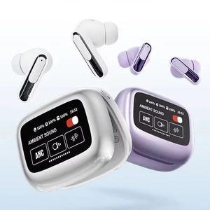 Écouteurs sans fil personnalisés <span class=keywords><strong>de</strong></span> style identique, avec écran tactile Live Beam 3, réduction <span class=keywords><strong>de</strong></span> <span class=keywords><strong>bruit</strong></span> ANC ENC, Bluetooth V5.4 - Product Image 1