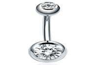 Argent acier inoxydable diamant coloré zircon <span class=keywords><strong>nombril</strong></span> <span class=keywords><strong>piercing</strong></span> pour femme <span class=keywords><strong>homme</strong></span> en gros N2410021 - Product Image 2