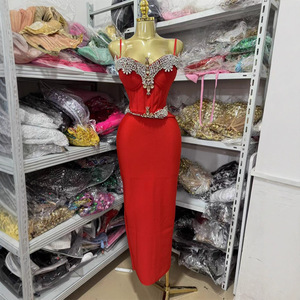 <span class=keywords><strong>Robe</strong></span> de soirée moulante sexy à bretelles, nouvelle collection printemps 2026, sept couleurs, perlage à la main, luxe, <span class=keywords><strong>rouge</strong></span>, sans manches - Product Image 1