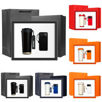 Set Regalo Aziendale Personalizzabile con Tazza da Viaggio Isolata, Cannuccia, Ombrello e Power Bank