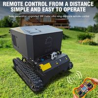 Machine agricole intelligente tout-en-un de tonte et de pulvérisation télécommandée à essence