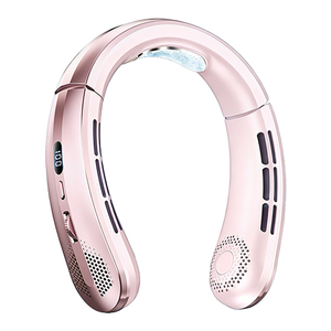 <span class=keywords><strong>พัดลม</strong></span>คล้องคอแบบพกพา ใช้แบตเตอรี่แบบชาร์จ USB  ไม่มีใบพัด ใช้งานได้โดยไม่ต้องใช้มือ - Product Image 1