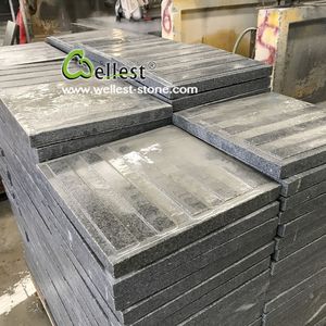 Dalles de pavés en <span class=keywords><strong>granit</strong></span> gris clair de Chine à bas prix, dalles de pavés extérieurs en pierre naturelle, dalles antidérapantes en pierre brute - Product Image 5