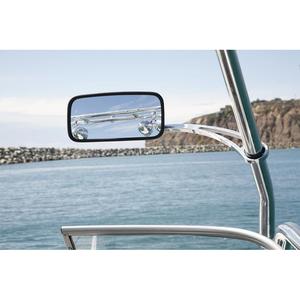 Origin Boat Tower Mirror OWT-MAI Polished Stainless Steel For Boats - Product Image 1