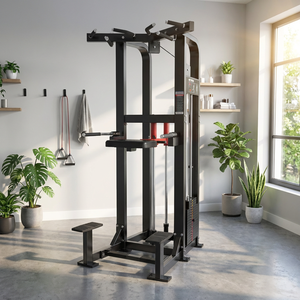 Station <span class=keywords><strong>de</strong></span> musculation professionnelle à charges sélectionnables pour dips et tractions assistées, machine à tractions <span class=keywords><strong>de</strong></span> haute qualité - Product Image 2