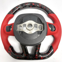 Volant personnalisé en cuir en fibre de carbone conçu pour les modèles de chargeur Dodge Challenger Hellcat Challenger SRT RT Series