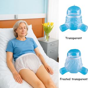 Culottes d'apprentissage pour adultes Babyshow réutilisables, étanches, transparentes en PVC, avec boutons-pression latéraux, faciles à mettre et à enlever, surface sèche, pour l'<span class=keywords><strong>incontinence</strong></span> des personnes âgées - Product Image 4