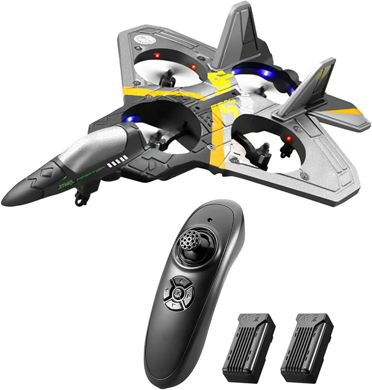 वयस्कों के लिए 2.4GHz हवाई जहाज आर सी विमान रिमोट कंट्रोल खिलौने गुरुत्वाकर्षण स्टंट रोल विमान रेडियो नियंत्रण खिलौने ग्लाइडर
