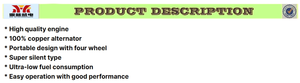 8KW xách tay máy phát điện xăng nhà sử dụng công nghệ biến tần 4-đột quỵ làm mát bằng không khí 3KW duy nhất tự động 380V im lặng với 1500rpm tốc độ - Product Image 6