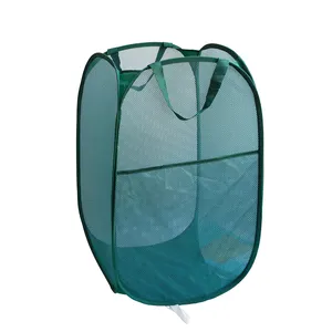 Home Pop Up Washing Clothes Bin Bag Multi Storage Foldable Mesh Vertical Hamper Laundry Basket