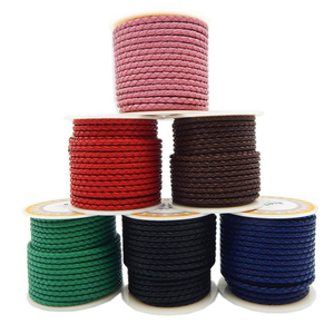 Vente en gros de cordon en cuir tressé rond authentique <span class=keywords><strong>JADEAR</strong></span> modèle 220306 pour la fabrication de bracelets et de colliers - Product Image 6