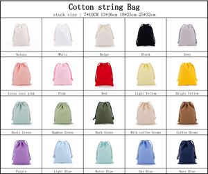 Bolsas de Algodón YOUQU Gruesas y Delgadas Personalizables con Cordón, Bolsas de Algodón <span class=keywords><strong>para</strong></span> Proyectos de Bricolaje y Empaquetado de Boutique - Product Image 3