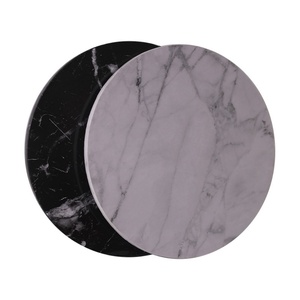 Base à gâteau en carton ondulé, Bouteille Kraft Blanche, Plateau à gâteau doré, Plateau à gâteau rond noir - Product Image 6