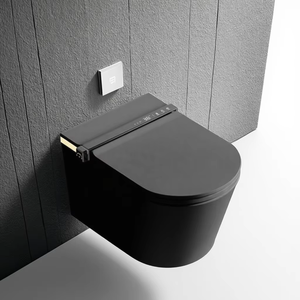 Toilette intelligente avec chasse d'eau intelligente, bidet, élément chauffant, eau chaude, nettoyage, siège <span class=keywords><strong>à</strong></span> fermeture douce, céramique, télécommande - Product Image 2