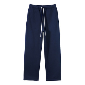 Pantalones Rectos Nuevos de Otoño/Invierno, 350g, Color Sólido, con Forro de <span class=keywords><strong>Terciopelo</strong></span>, Pantalones Casuales Holgados de Algodón para <span class=keywords><strong>Hombre</strong></span> y Mujer, Marca <span class=keywords><strong>Americana</strong></span> - Product Image 2