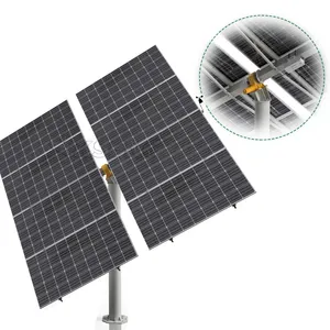 Competitive price solar panel sun tracking system single post supplier solar ground mounting system tracking