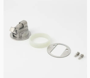 Poignée à bouton-poussoir encastrée en acier inoxydable 316 pour armoires électriques, panneaux de commande et coffrets d'équipement - Product Image 3