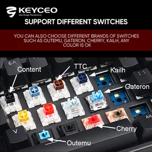 2023 OEM RGB Backlight Gaming Mechanical Keyboard For PC Gamer 92Keys Wired Gaming Mechanical With Multimedia Keys
