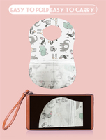 Bavoirs pour bébé, nouveau design, best-seller, tissus non tissés, doux et respirants, jetables, imprimés, pour nourrissons et tout-petits