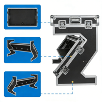 Table de DJ pliable de type Z, compacte, en aluminium, personnalisable, populaire, pour le transport, avec étui de transport