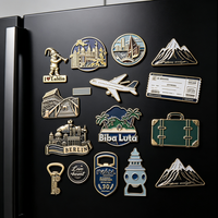 Aimant de réfrigérateur 3D personnalisé en métal/PVC, luxe discret, texte personnalisé, décoration de cuisine, souvenir moderne de designer, étanche et durable