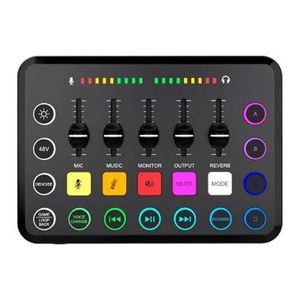 Kit d'équipement de carte son Diffusion vocale en direct avec interface audio de carte son pour l'enregistrement de karaoké filaire par ordinateur - Product Image 3