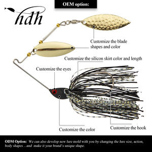 <span class=keywords><strong>Kit</strong></span> de pêche de haute qualité, leurres de pêche en métal, spinner, chatterbait, leurres de pêche durs, fabrication chinoise - Product Image 3