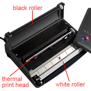 <span class=keywords><strong>Berserk</strong></span>-máquina de tatuaje con plantilla de transferencia, fotocopiadora térmica negra - Product Image 4