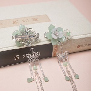 Accesorios para el cabello estilo Hanfu de la antigua China con borlas, tocados estilo Hanfu chino, adornos para el cabello con un encanto etéreo. - Product Image 3