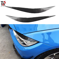 Autocollant de garniture de phare de voiture en fibre de carbone pour BMW F32 F33 F36 F80 F82 F83 2012-2017, pièces de voiture
