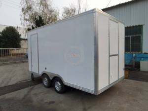 Remorque Mobile de restauration rapide, chariot de vente de glaces, de petit déjeuner, de Pizza, kiosque de restauration en acier inoxydable, remorque de nourriture - Product Image 6