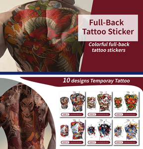 <span class=keywords><strong>Tatuajes</strong></span> Temporales Impermeables al por Mayor, 32x48CM, <span class=keywords><strong>Grandes</strong></span>, para Cara/Cuerpo, <span class=keywords><strong>Espalda</strong></span> Completa, Diseños Coloridos, Realistas, Tribales, para Hombres y Mujeres - Product Image 5