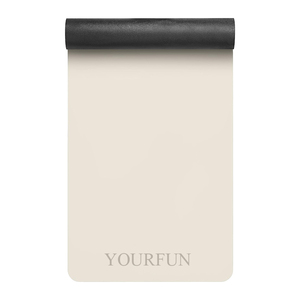 สีเบจขาว PU 4.5 มม. รูปทรงแคปซูลโค้ง กันลื่น พิมพ์โลโก้สีพื้นแบบกำหนดเองได้ทั้งหมด วีแกน ยางด้าน YF0304T Mic - Product Image 4