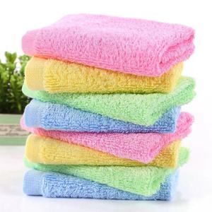 Paños de Limpieza Absorbentes Multiusos de 25*25cm, <span class=keywords><strong>Toalla</strong></span> de Limpieza de Algodón Cosida, Paño de Cocina de Bambú para Limpiar Platos - Product Image 4